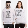 Tshirthane King Queen Stark  Sevgili Kombinleri Kapüşonlu Çift Kombini