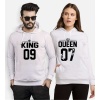 Tshirthane King 09 Queen 07  Sevgili Kombinleri Kapüşonlu Çift Kombini