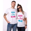 Tshirthane Born To Love  Sevgili Kombinleri Tshirt Çift Kombini