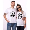 Tshirthane Panda Dans Sevgili Kombinleri Tshirt Çift Kombini