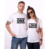 Tshirthane One Love Sevgili Kombinleri Tshirt Çift Kombini