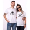 Tshirthane King Queen  Sevgili Kombinleri Tshirt Çift Kombini