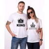 Tshirthane King Queen Sevgili Kombinleri Tshirt Çift Kombini