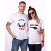 Tshirthane I Love You I Know Sevgili Kombinleri Tshirt Çift Kombini