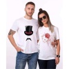 Tshirthane Her Beast His Beutiful  Sevgili Kombinleri Tshirt Çift Kombini