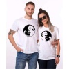 Tshirthane Cat Yingyang  Sevgili Kombinleri Tshirt Çift Kombini