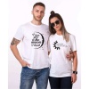 Tshirthane I Love You To The Moon Funny Sevgili Kombinleri Tshirt Çift Kombini