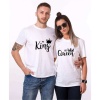 Tshirthane The King His Queen Sevgili Kombinleri Tshirt Çift Kombini