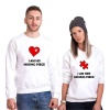 Tshirthane Missing Piece  Sevgili Kombinleri Sweatshirt Çift Kombini