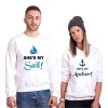 Tshirthane My Sail My Anchor Sevgili Kombinleri Sweatshirt Çift Kombini