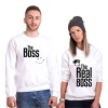 Tshirthane The Boss The Realboss Sevgili Kombinleri Sweatshirt Çift Kombini