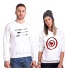 Tshirthane Ok Hedef 12 Sevgili Kombinleri Sweatshirt Çift Kombini