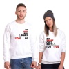 Tshirthane My Heart Only Beats For You  Sevgili Kombinleri Sweatshirt Çift Kombini