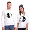 Tshirthane Cat Yingyang  Sevgili Kombinleri Sweatshirt Çift Kombini