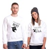 Tshirthane Boo Witch Sevgili Kombinleri Sweatshirt Çift Kombini