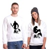 Tshirthane Mr. Mrs. Poseidon  Sevgili Kombinleri Sweatshirt Çift Kombini