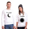 Tshirthane Moonlight Sunshine  Sevgili Kombinleri Sweatshirt Çift Kombini