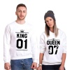 Tshirthane King 01 Queen Sevgili Kombinleri Sweatshirt Çift Kombini