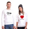 Tshirthane Key Unlock Sevgili Kombinleri Sweatshirt Çift Kombini