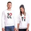 Tshirthane Soul Mate Sevgili Kombinleri Sweatshirt Çift Kombini