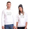 Tshirthane Lo Ve Bold Sevgili Kombinleri Sweatshirt Çift Kombini