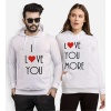 Tshirthane I Love You I Love More Sevgili Kombinleri Kapüşonlu Kombini