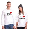 Tshirthane My Romeo My Juliet Sevgili Kombinleri Sweatshirt Kombini