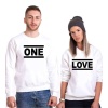 Tshirthane One Love Sevgili Kombinleri Sweatshirt Kombini