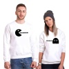 Tshirthane Pacman  Sevgili Kombinleri Sweatshirt Kombini