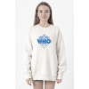 Doctor Who New Beyaz Kadın 2ip Sweatshirt