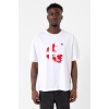 Euro 24 Denmark Beyaz Erkek Oversize Tshirt