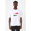 Euro 24 Hungary Beyaz Erkek Oversize Tshirt