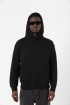 Siyah Basic Oversize Erkek Kapüşonlu Hoodie 3 iplik Sweatshirt