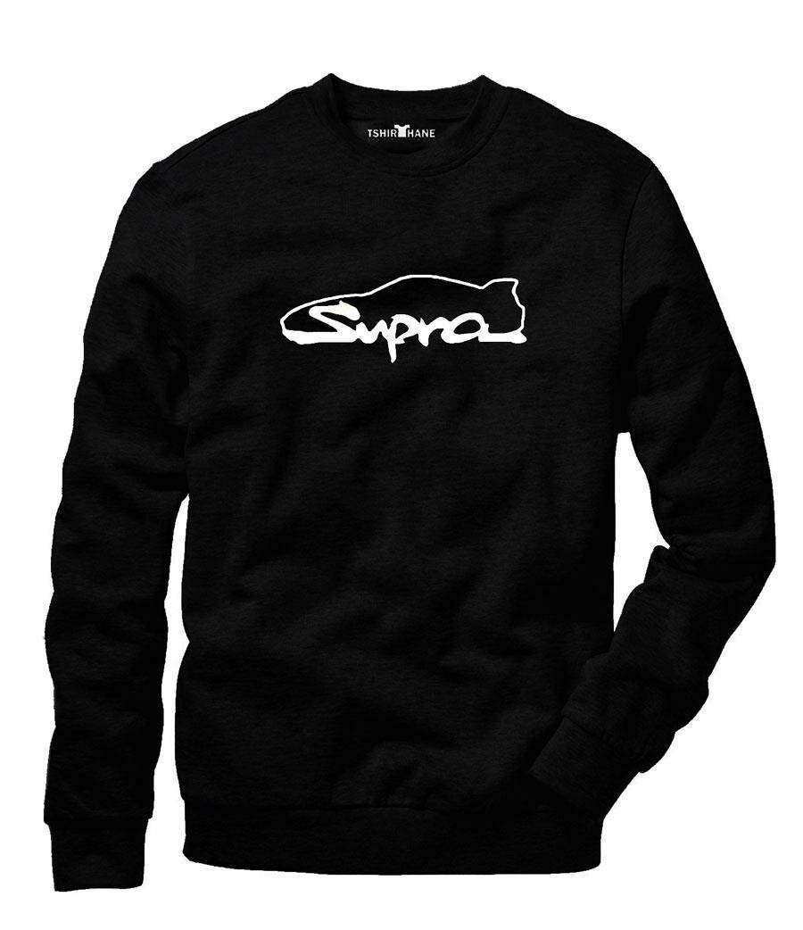 Tshirthane Toyota Supra Sweatshirt Uzunkollu