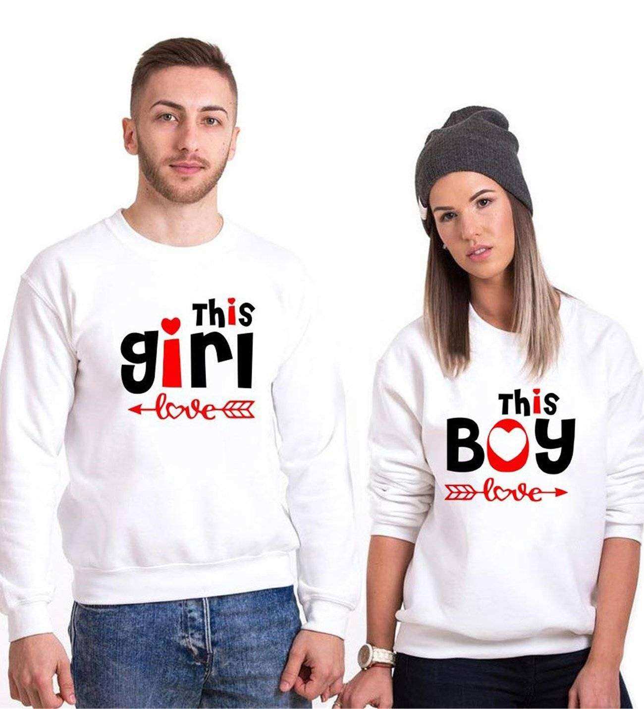 Tshirthane This İs Love Sevgili Kombinleri Sweatshirt Kombini