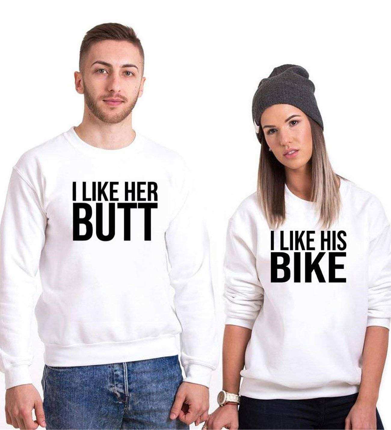 Tshirthane I Like Sevgili Kombinleri Sweatshirt Kombini