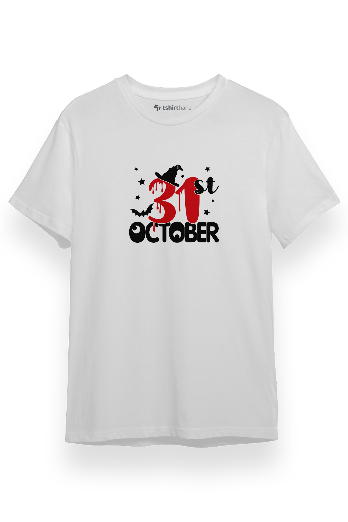 31 October Beyaz Kısa kol Erkek Tshirt