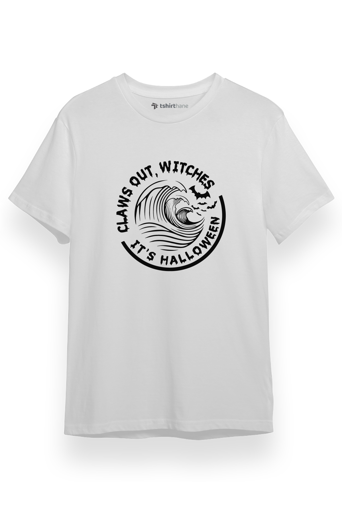 Claws Out Withces Its Halloween Beyaz Kısa kol Erkek Tshirt