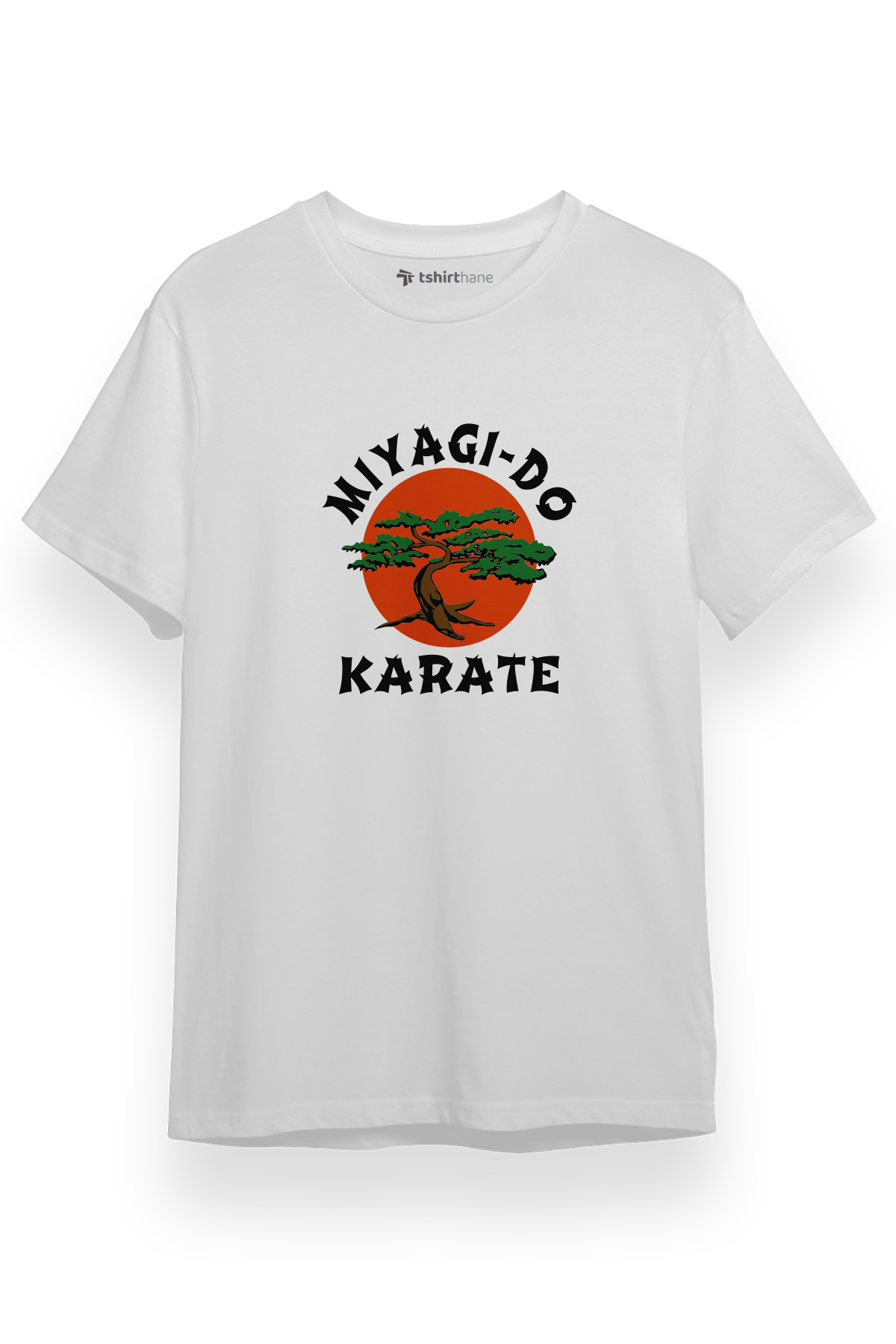 Cobra Kai Miyagi Do Logo Beyaz Kısa kol Erkek Tshirt