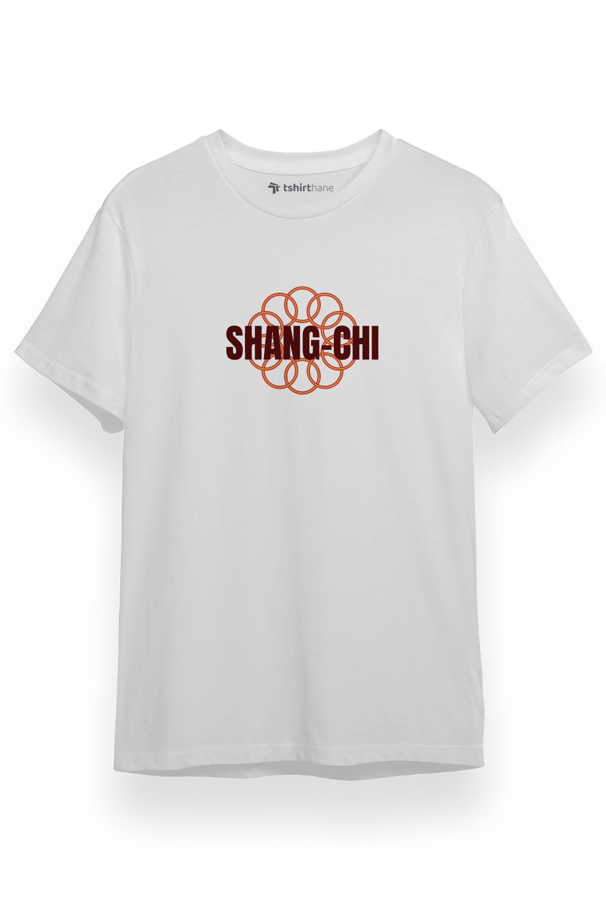 Shang-Chi And The Legend Of The Ten Rings Letter Logo Beyaz Kısa kol Erkek Tshirt