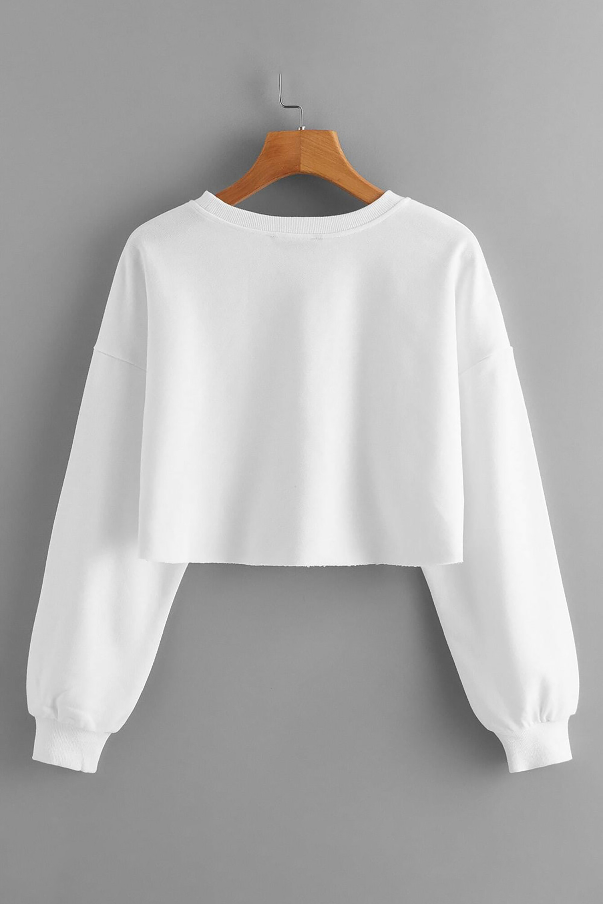 Coffe Coordinate Crop Sweatshirt