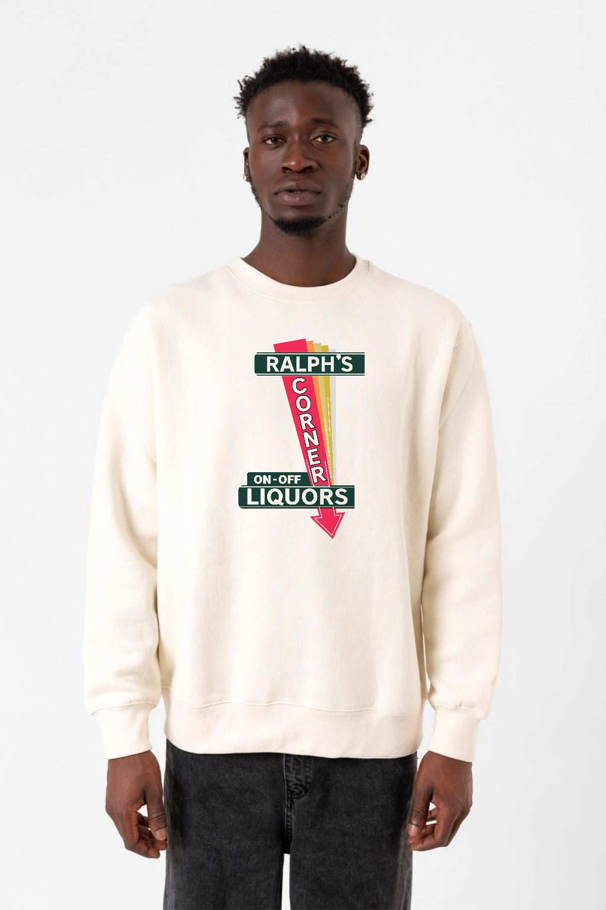 Fargo Ralphs Corner Diner Ekru Erkek 2ip Sweatshirt