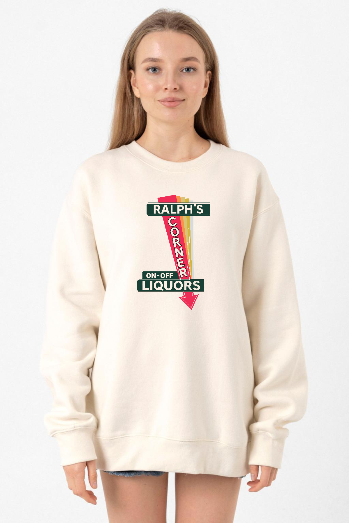 Fargo Ralphs Corner Diner Ekru Kadın 2ip Sweatshirt