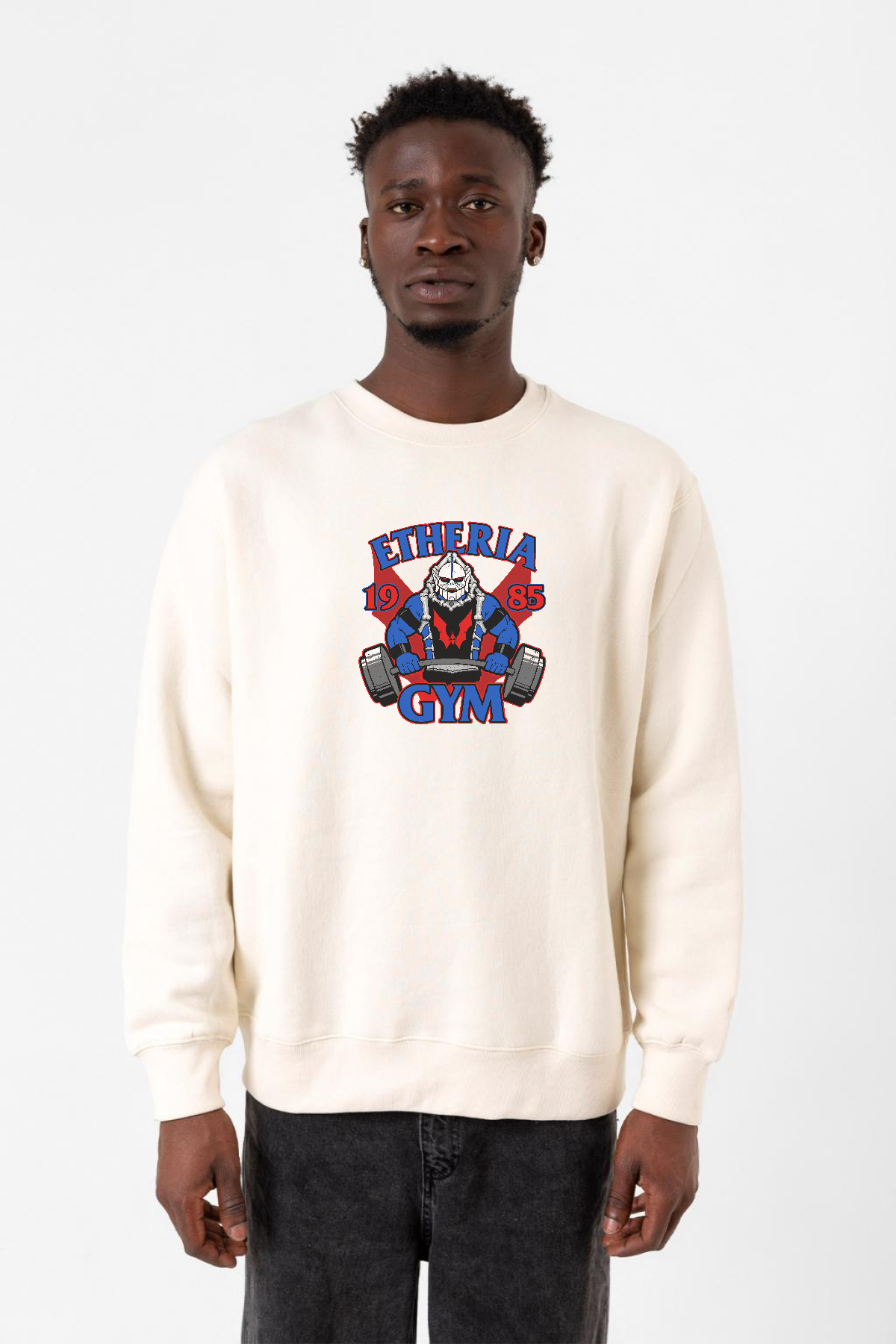 He Man Etheria Gym 1985 Ekru Erkek 2ip Sweatshirt