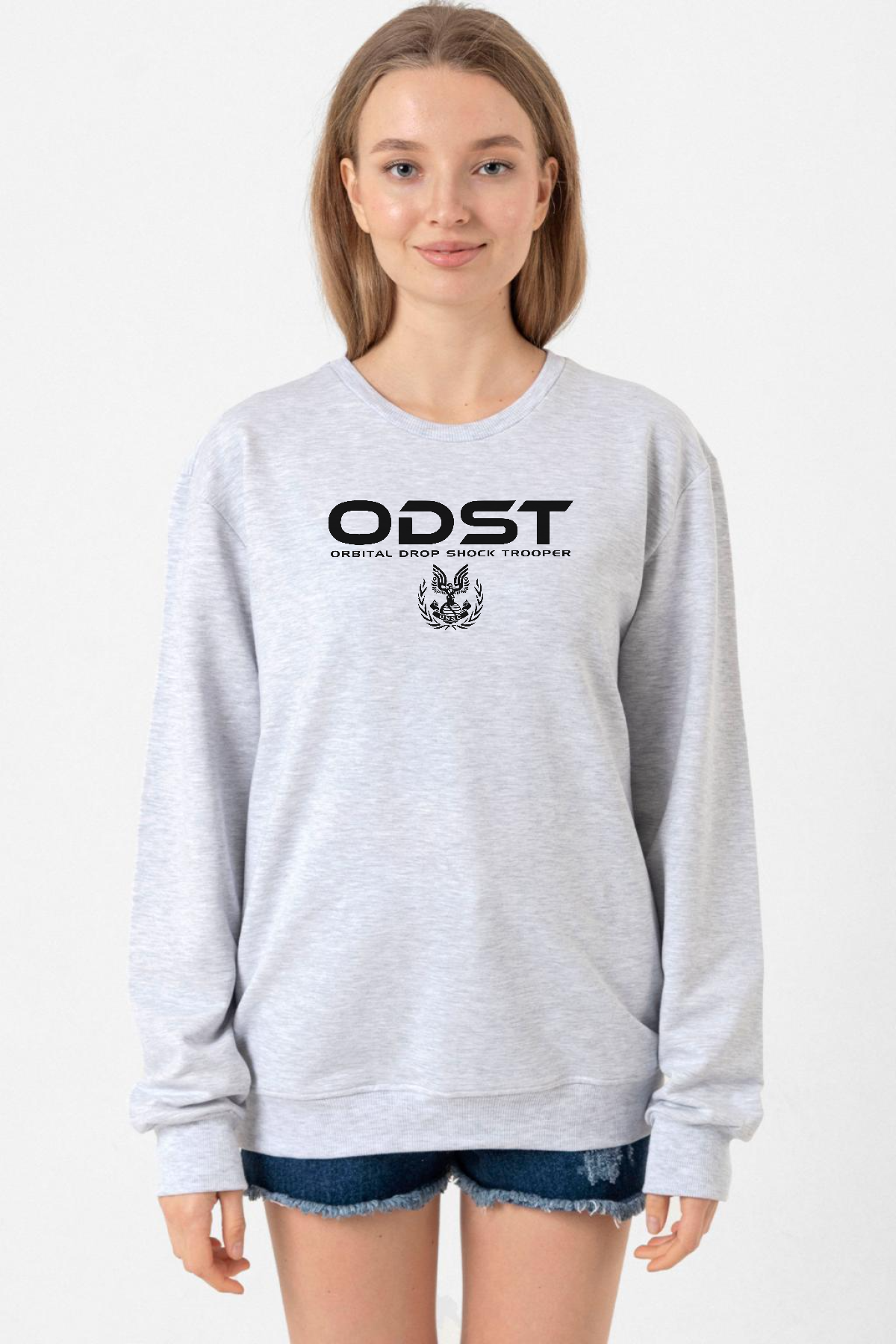 Halo Odst Orbital Drop Shock Trooper Grimelanj Kadın 2ip Sweatshirt