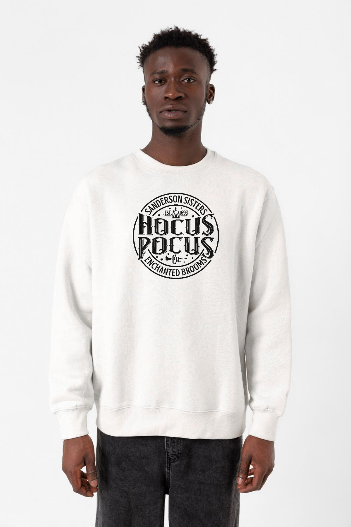 Hocus Pocus Sanderson Sisters Beyaz Erkek 2ip Sweatshirt