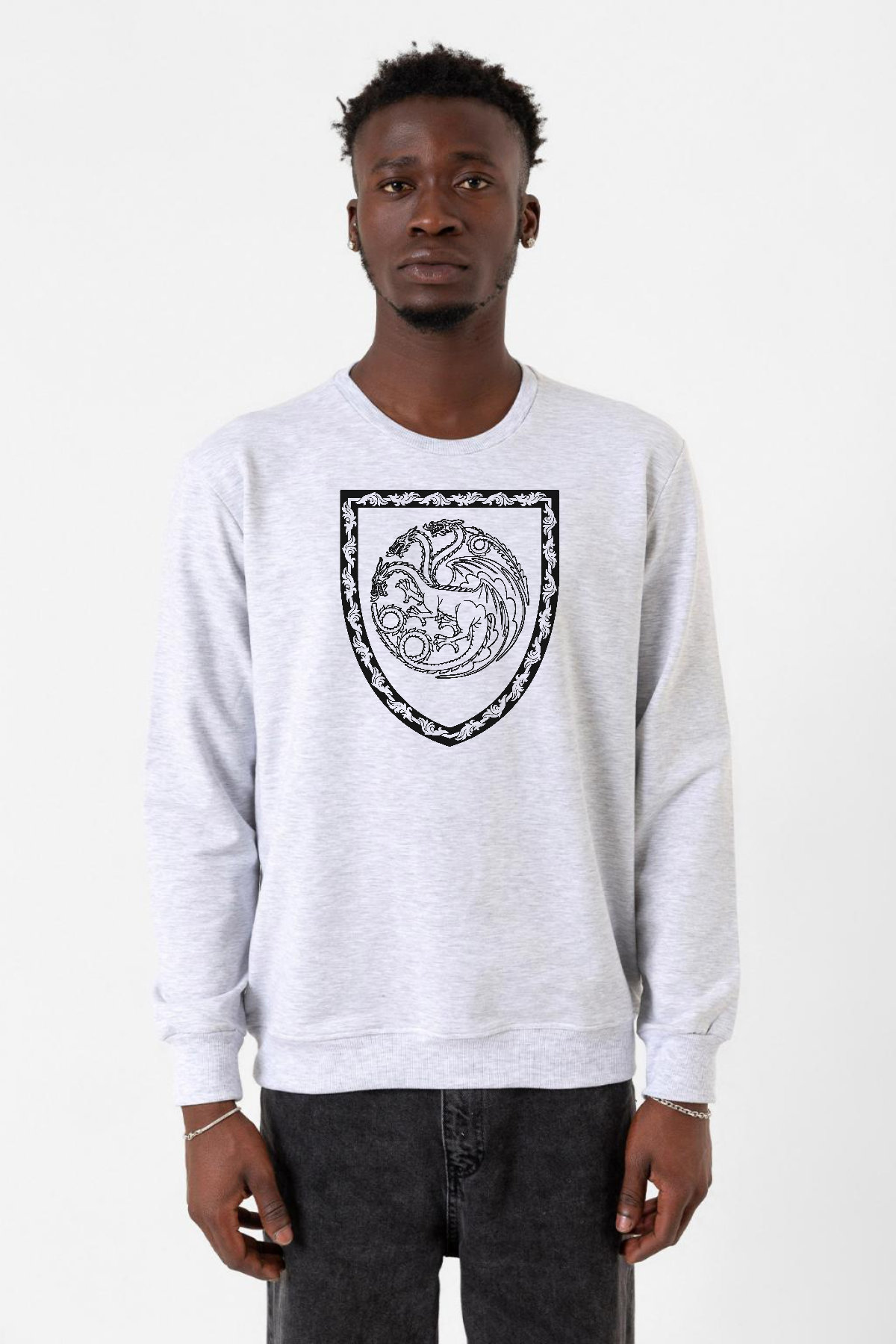 House Of The Dragon Targaryen Amblem Karmelanj Erkek 2ip Sweatshirt