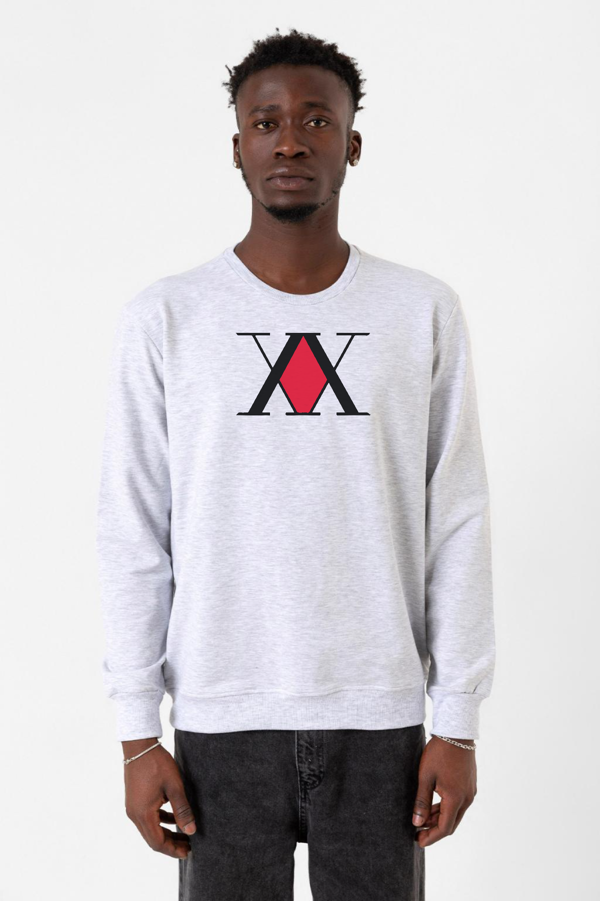 Hunter x Hunter Anime Logo Karmelanj Erkek 2ip Sweatshirt