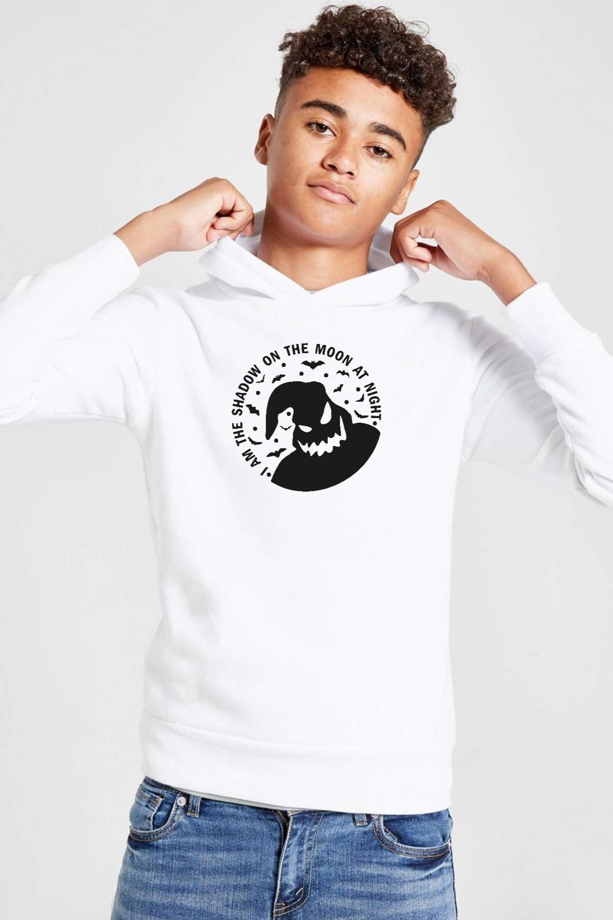 Oogie Boogie Beyaz Çocuk 3ip Kapşonlu  Sweatshirt