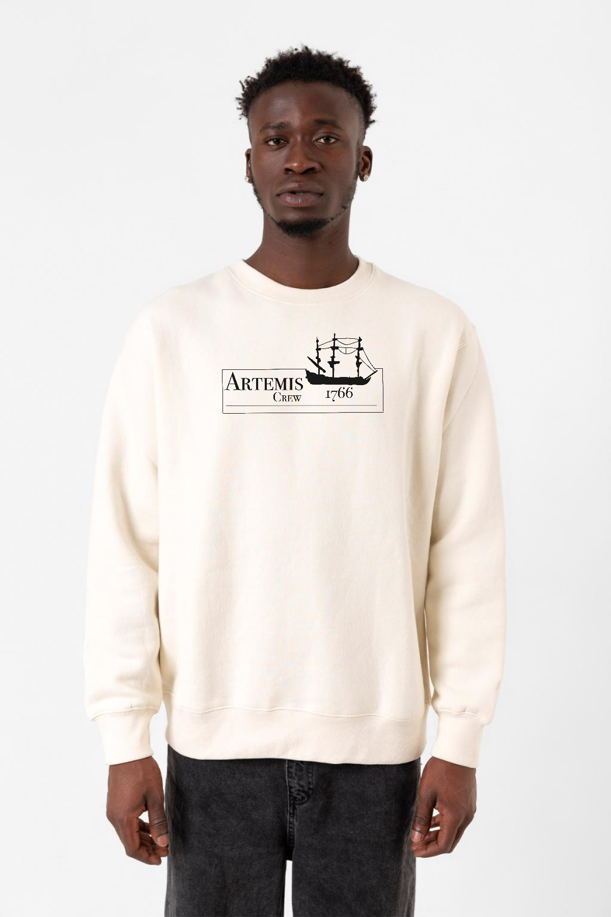 Outlander Artemis Crew Ekru Erkek 2ip Sweatshirt